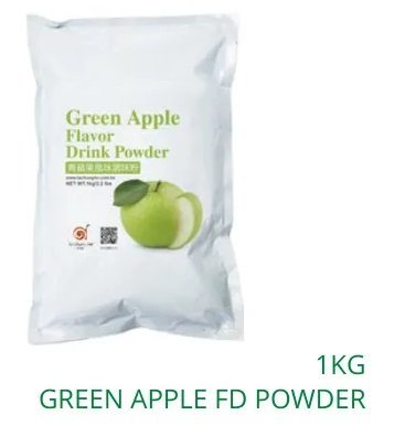 Green Apple Flavor Bubble Tea Drink Powder 1kg